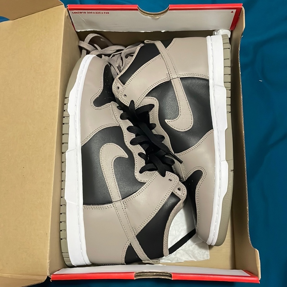 Sz 8’5 in men’s shoe is dead stock moon fossil Nike dunks